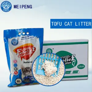 공장 도매 사용자 정의 로고 하이 퀄리티 천연 식물 향기 10l 먼지없는 애완 동물 두부 고양이 쓰레기 모래