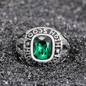 Cincin kelas baja tahan karat <span class=keywords><strong>Onyx</strong></span> hitam antik perhiasan Cluster kuningan kualitas tinggi hadiah pesta ulang tahun pernikahan emas 18K - Product Image 4