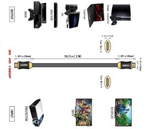 Kết nối Vàng 8K Cáp HDMI Hỗ trợ 1080P 2160P 4K * 2K - Product Image 4
