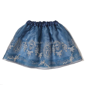 OEM 새로운 디자인 아이들 옷 아이 소녀 부티크 여름 치마 <span class=keywords><strong>tulle</strong></span> 직물 우연한 작풍 - Product Image 2