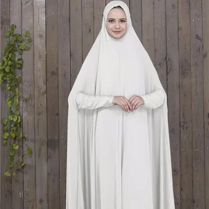 Commercio all'ingrosso di vendita caldo abbigliamento Islamico dubai lungo maxi vestito elastico di preghiera musulmana abaya