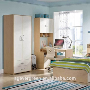 Armoire en bois moderne et écologique pour chambre à coucher, usine chinoise, 2019
