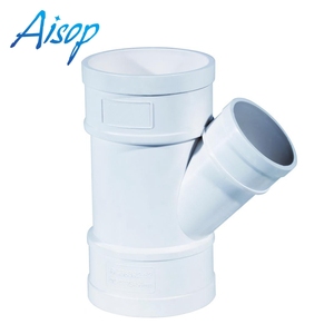 <span class=keywords><strong>Pvc</strong></span> y t raccord de tuyau <span class=keywords><strong>45</strong></span> degrés y raccord de tuyau de dérivation tee latérale - Product Image 1