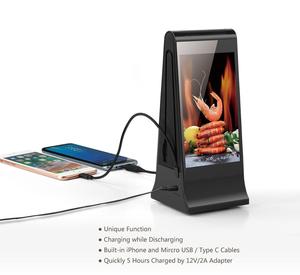 Banque d'alimentation publicitaire Wifi pour menu de restaurant de table 20800mAh - Product Image 3