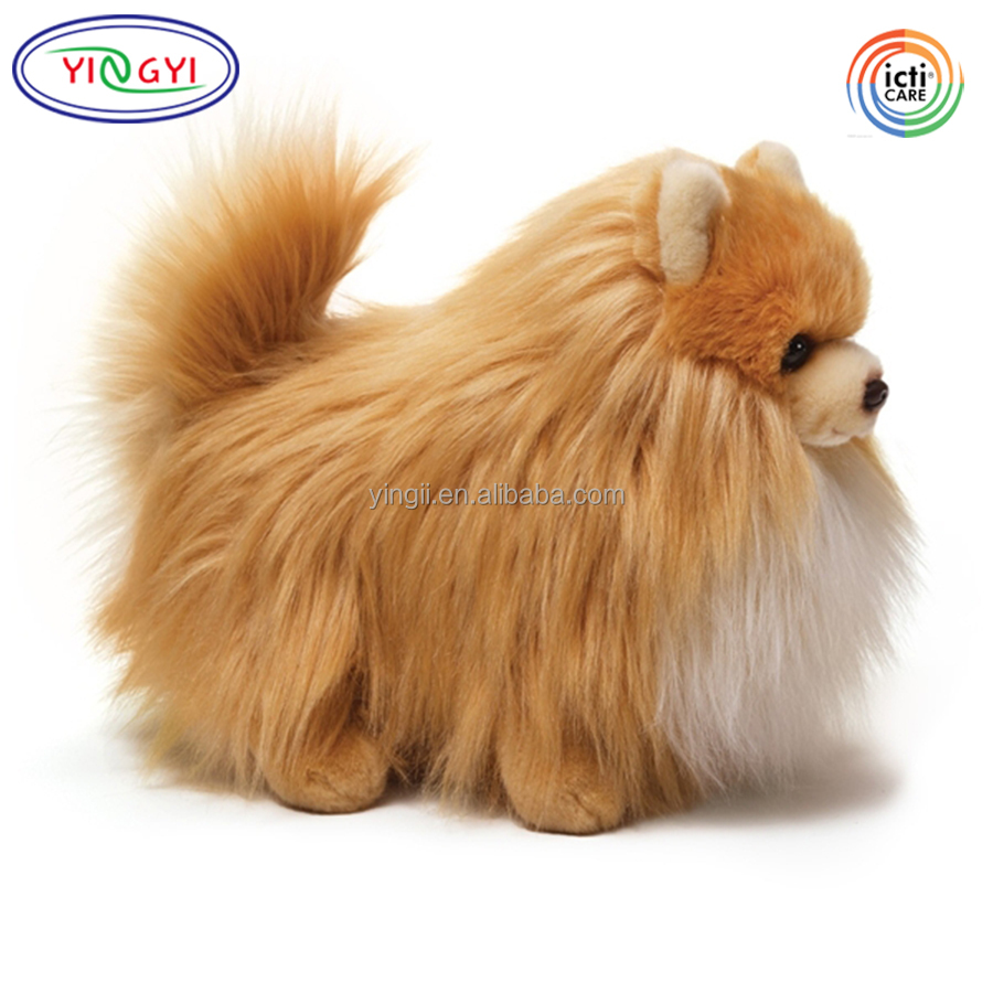 D684 ふわふわポメラニアン犬用おもちゃ 卸売 OEM ODM カスタマイズ