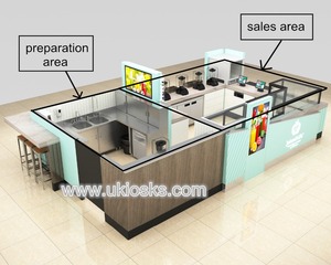 Kiosque alimentaire et de boissons haut de gamme pour centre commercial, kiosque à jus frais à vendre, marque <span class=keywords><strong>Myidea</strong></span>, 5000x3000mm, garantie de 3 ans - Product Image 2