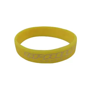 Popular Beautiful Logo Debossed Silicone Wristbands