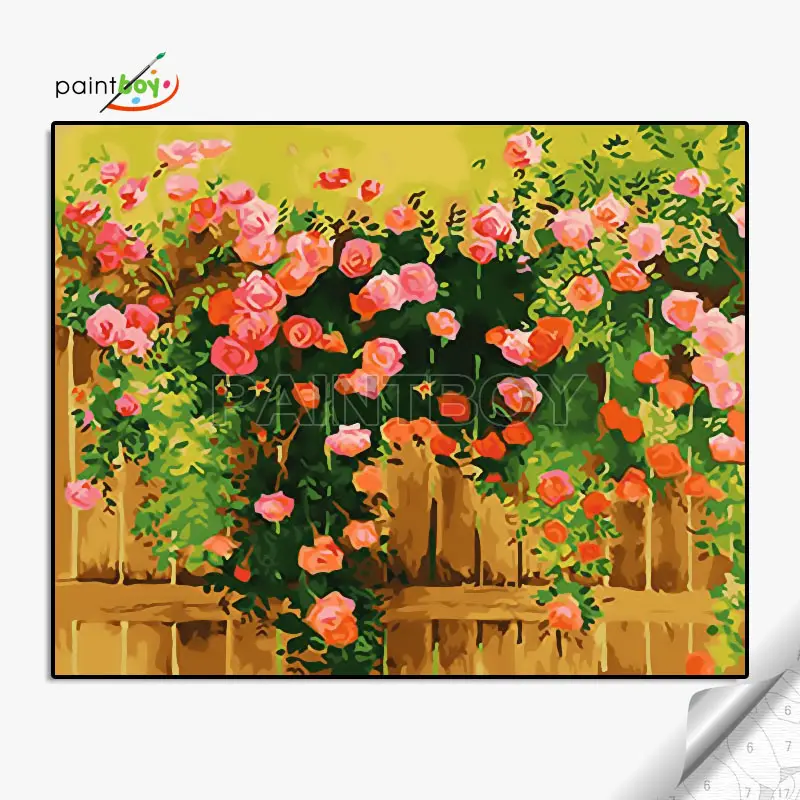Flower Picture Canvas Painting Set Artist Oil Color Set For Beginners GX25856 Drawing Gift Set