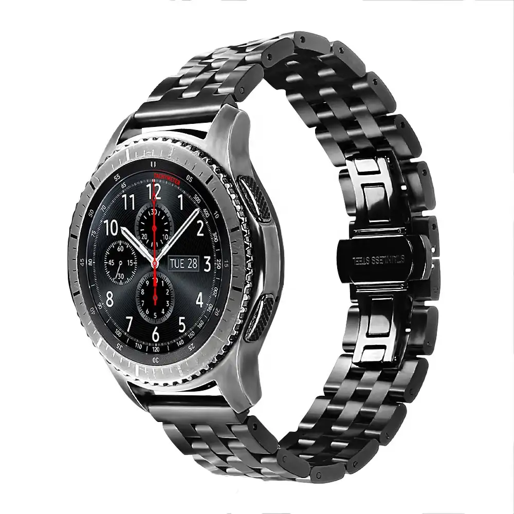 โลหะทนทานนาฬิกาสร้อยข้อมือนาฬิกาสแตนเลสสตีลสำหรับ samsung gear S3 22 มม.