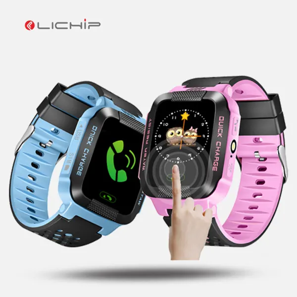 LICHIP L325 trẻ em GPS hồ thông minh đồng hồ smartwatch SOS tracker y21 y21g điện thoại di động màn hình cảm ứng với đèn LED ánh sáng