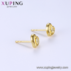 95953 مجوهرات Xuping 24K مطلية بالذهب الصين بالجملة شكل قلب وأقراط - Product Image 5