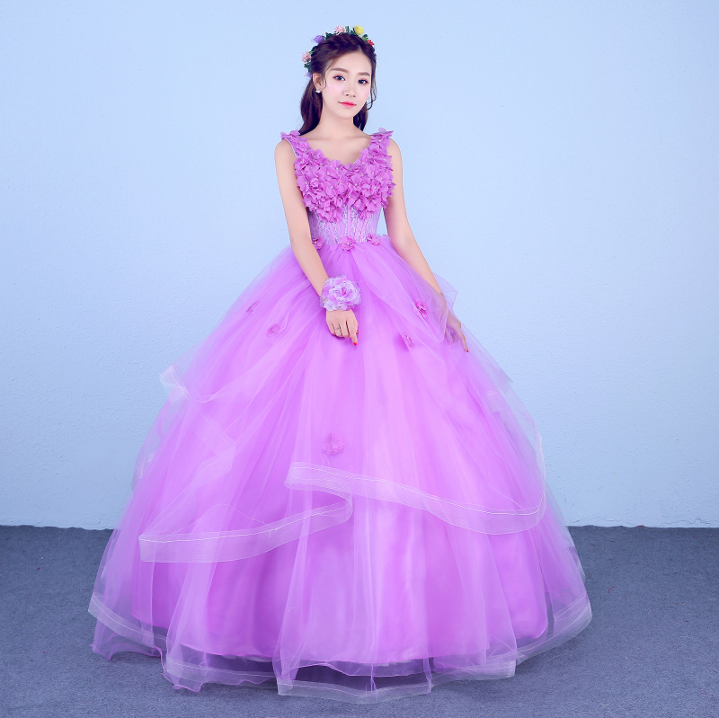 Elegant Purple Lace Wedding Dress - Perfect for Beach Casual Elegant Purple Lace Wedding Dress - Perfect for Beach Casual