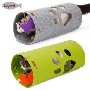 Juguetes para gatos de fieltro natural DIY, túnel plegable para cachorros, tela de PC de lujo ecológica <span class=keywords><strong>Animat</strong></span> - Product Image 3