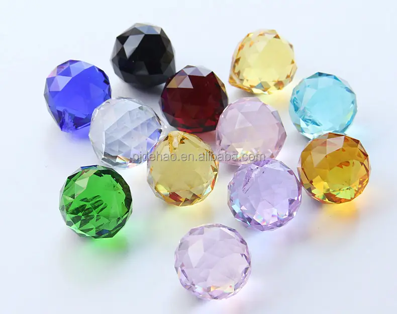 Crystal Faceted Ball Fengshui Crystal Ball 40mm