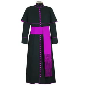 De gros robe prêtre-Église Clergé Pasteur Prêtre Vêtements Robe Pentecôte