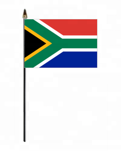 Drapeaux à main personnalisables <span class=keywords><strong>Coupe</strong></span> <span class=keywords><strong>d</strong></span>'<span class=keywords><strong>Afrique</strong></span> <span class=keywords><strong>Afrique</strong></span> du Sud, bannières en polyester pour la Journée Nationale - Product Image 4