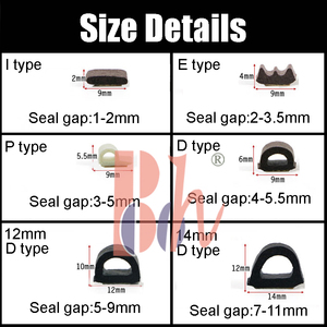 EPDM Cao Su Cửa Cửa Sổ Khung Con Dấu Bọt Thời Tiết Tước Cách Âm Dải Niêm Phong Draught Excluder Tự Dính - Product Image 3