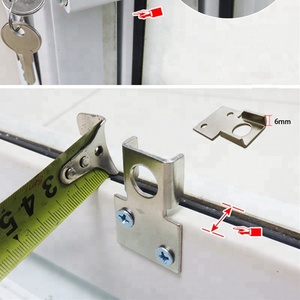 ตัวล็อกหน้าต่างนิรภัยแบบเลื่อนได้ตัวล็อคหน้าต่างแบบเลื่อนพร้อมกุญแจ - Product Image 5