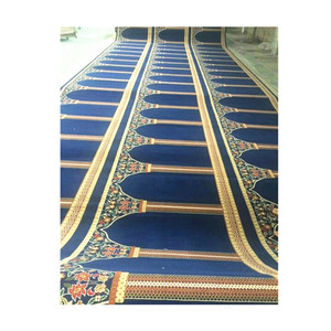 Tapis de prière musulman de haute qualité 100% polyester pour mosquée - Product Image 5