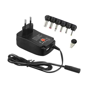 Cargador Universal de 3V, 4,5 V, 5V, 6V, 7,5 V, 9V, 12V, 30W, adaptador de fuente de alimentación ajustable con puertos usb de 5,0 V, 2,1a