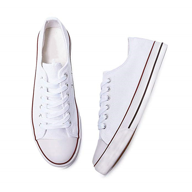 Zapatillas Blancas Zapatos de Lona Mujer Moda Vulcanizar Zapatos Verano  Casual Zapatillas Mujer comprar a buen precio — entrega gratuita, reseñas  reales con fotos — Joom
