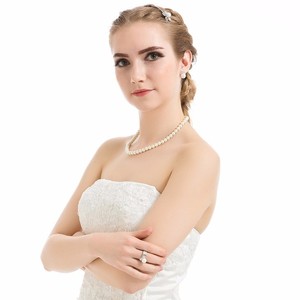 Teemi Mujer Joven Mujer Moda Piedras CZ joyería del copo de nieve y de la perla preciosa pendientes de lindo Stud - Product Image 6