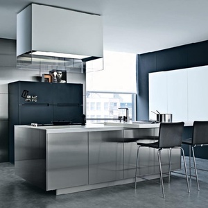 Vermonhouzz 모듈 맞춤형 레스토랑 알루미늄 주방 캐비닛 유리 제조 - Product Image 4