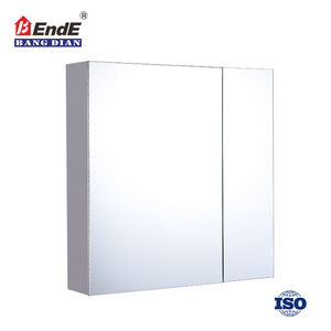 Yeni Tasarım Çift Kapı Paslanmaz Çelik Köşe duvar aynası lavabo Banyo Aynalı Dolap - Product Image 3