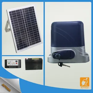 Abridores de portão deslizantes automáticos de energia solar dc 24v