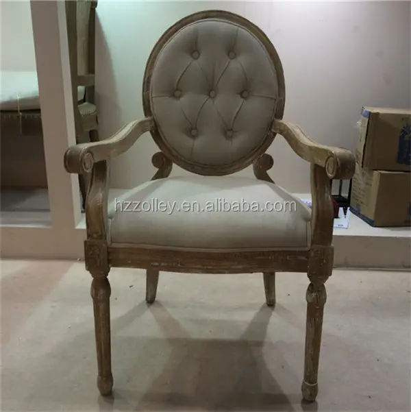 2015 nuevo estilo francés Louis silla, silla de tela con armas, Louis clásicos XV silla de comedor