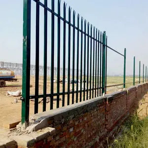 Easily Assembled Galvanised Metal Fence Palisade Fence