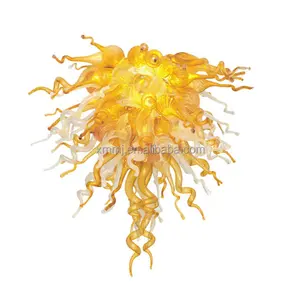 Hand blown art glass made unusual lobby pendant lighting chandeliers for sale