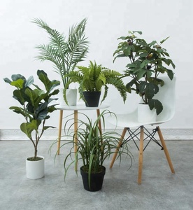 Plástico al por mayor tela verde hierba bonsai falso plantas artificiales - Product Image 4