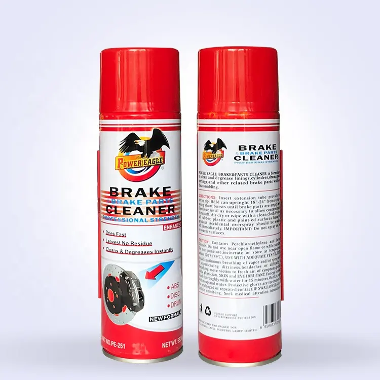 Fabrik preis ODM/OEM Auto Brake Cleaner Spray Aerosol, Auto Brake Parts Cleaner 550ml