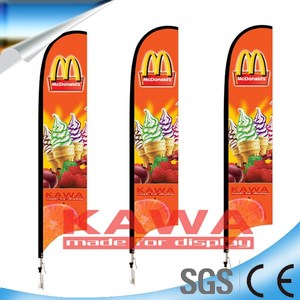 Bandera swooper para eventos, cartel con diseño de publicidad personalizado y base cruzada - Product Image 3
