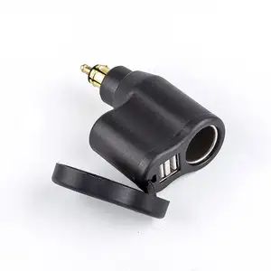 Tomada de tomada para motocicleta DC 12V 24V EU Plug DIN H Ella