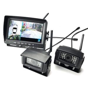 7 inch 4 cách HD <span class=keywords><strong>DVR</strong></span> xe không thấm nước không dây đảo ngược Hệ thống <span class=keywords><strong>camera</strong></span> với tầm nhìn ban đêm máy ảnh - Product Image 1