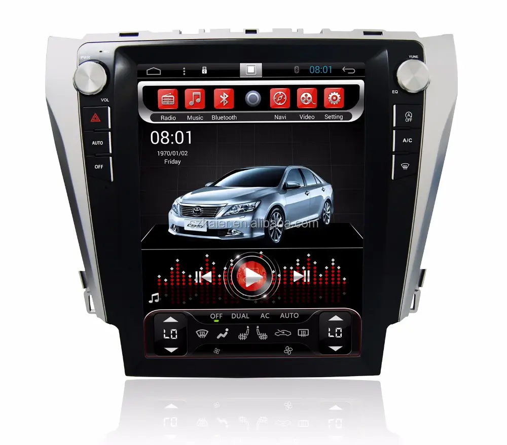 car navigation head unit for Camry 2013 2014 2015 in Dash Am / FM+Front Aux input and Back usb port+external microphone