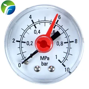 Feilite 40mm 1,5 pulgadas de plástico 0-1 mpa 0-10 bar doble aguja medidor de presión