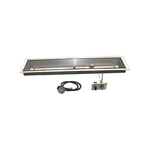 Natural Gas Linear Channel Pan System Kit Gas Fire Pit System Gas Fire Burner