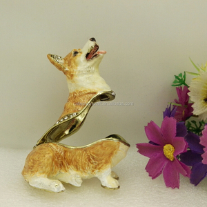 Caja de Joyería de Metal Base Werker, Adorno de Animal Esmaltado con Forma de <span class=keywords><strong>Perro</strong></span> - Product Image 5