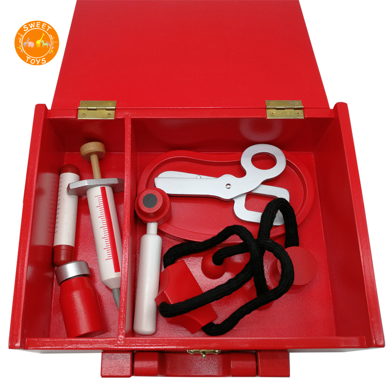 Имитация доктора игры наборы доктора для детей деревянный детский игровой набор игрушки деревянные детские докторские медицинские игрушки для ролевых игр Игрушки