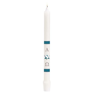 Bougies de pilier de cylindre de mariage de baptême de conception d'étiquette personnalisée - Product Image 3