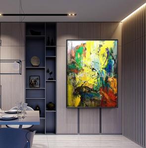 Dipinto a mano puro coltello colorato <span class=keywords><strong>pittura</strong></span> a olio su tela <span class=keywords><strong>per</strong></span> la decorazione del soggiorno <span class=keywords><strong>pittura</strong></span> murale moderna con struttura astratta - Product Image 3