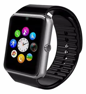 2017 Venta al por mayor Android Blue diente Smartwatch muñeca reloj móvil teléfono deporte Smart Watch GT08