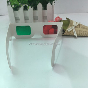 Gafas de papel 3D magenta rojo verde para decoraciones de fiestas ocasiones festivas que incluyen Navidad Día de San Valentín Día del Padre - Product Image 4