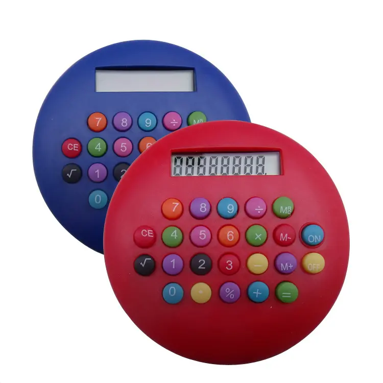 Fabrikanten leveren kleurrijke ronde hamburg calculator, jumbo calculator