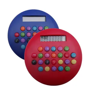 Manufacturers supply Hamburg colorful round calculator,jumbo calculator