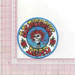 3.5 "có kích thước tùy chỉnh ban nhạc các bản vá lỗi biết ơn Dead thêu cổ điển Rock thêu các bản vá lỗi - Product Image 2