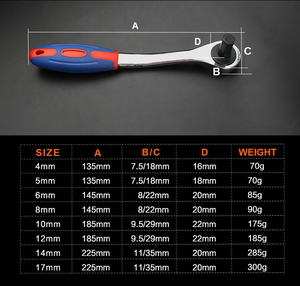 Bộ Kết Hợp Cờ Lê Nhỏ Ổ Cắm Rachet Dụng Cụ Cầm Tay Cờ Lê Lục Giác Ratchet - Product Image 4